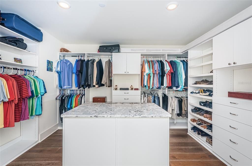 Oversized Primary Closet