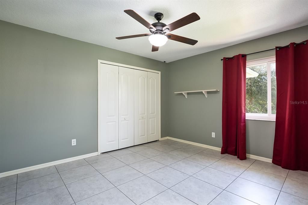 Bedroom #2 has tile floors