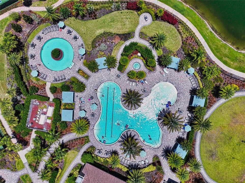 There is a resistance pool also and a hot tub.