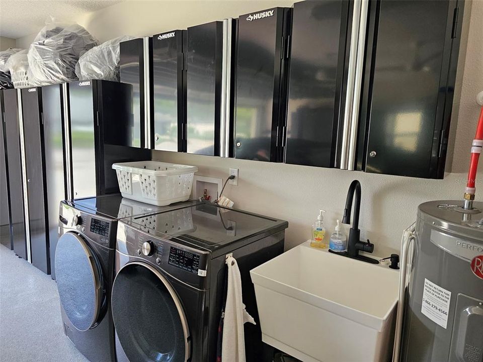 Laundry in Garage