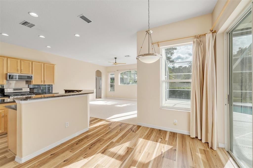 Cafe area in Kitchen