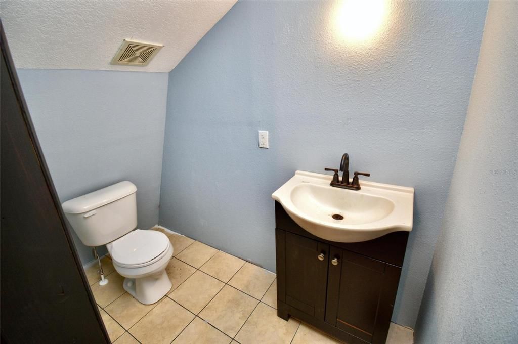 1/2 bath on second floor