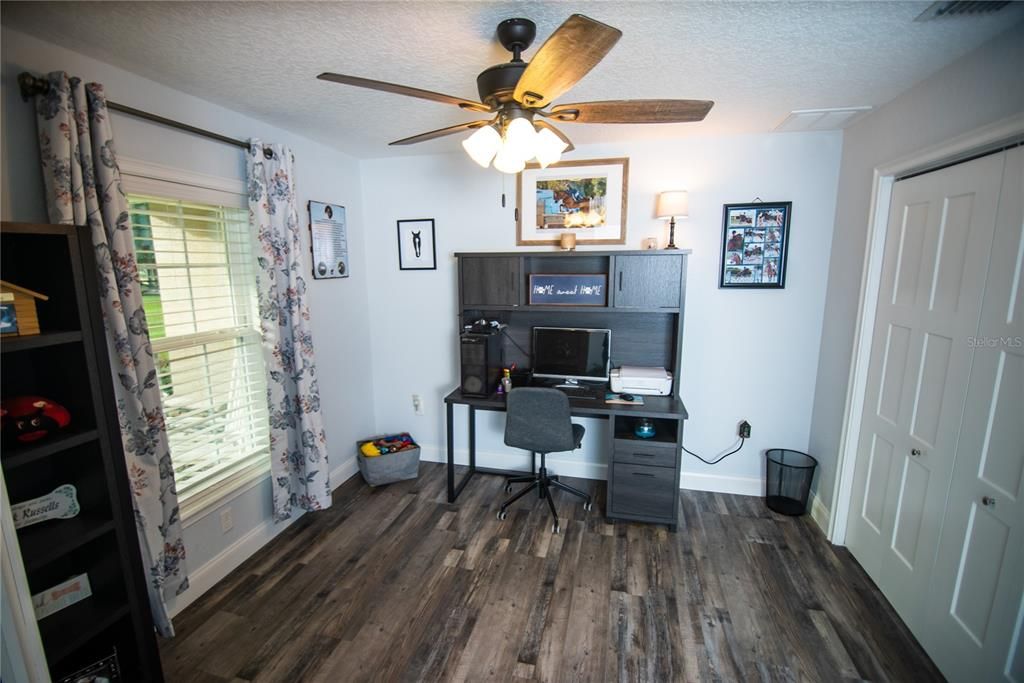 3rd Bedroom that opens with French doors