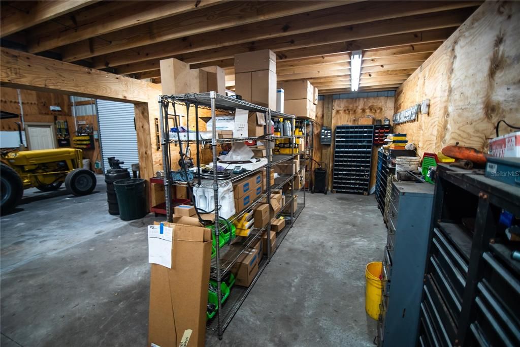 Storage space inside the Detached Garage