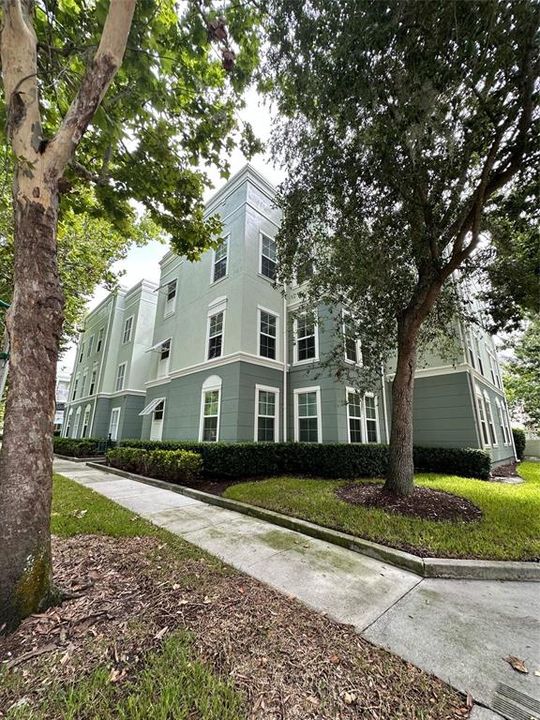 View of condo from corner