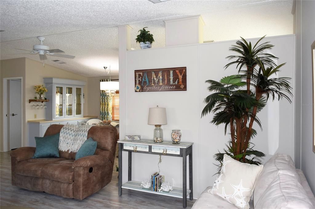 LIVING ROOM TOWARD DINING ROOM