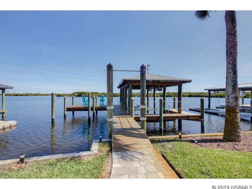 Dock with boat lift