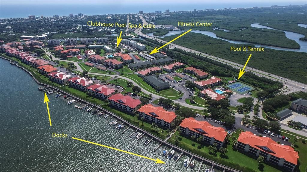 Building 450 Bouchelle is conveniently located at the large dock on the riverfront boardwalk. Also close to the clubhouse & pool & fitness center.