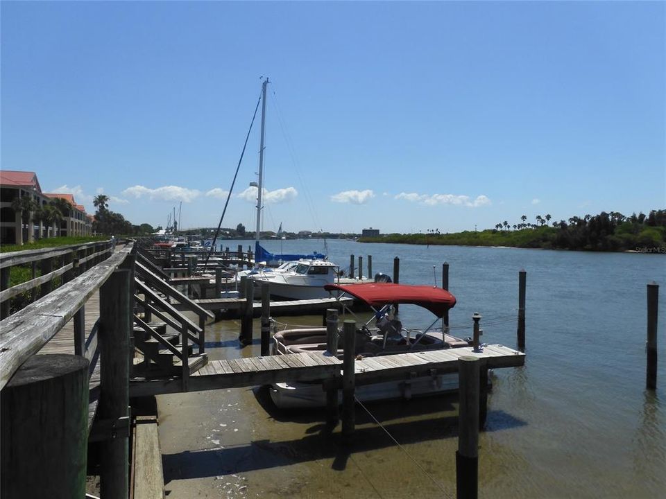 80 boat slips along the dock available for owners but there is a waiting list.