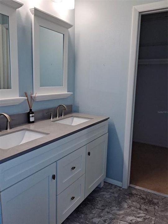 Updated Master Bath, walk in closet plus walk in shower (not shown)