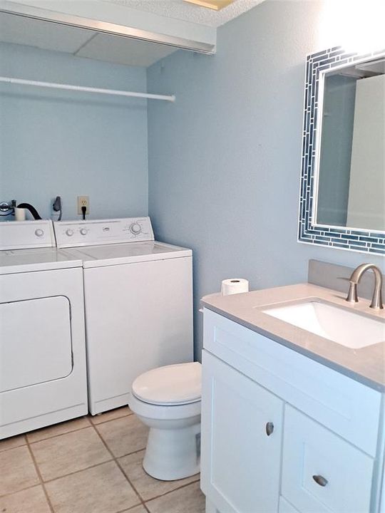 Down Stairs half bath with washer & dryer for your convenience