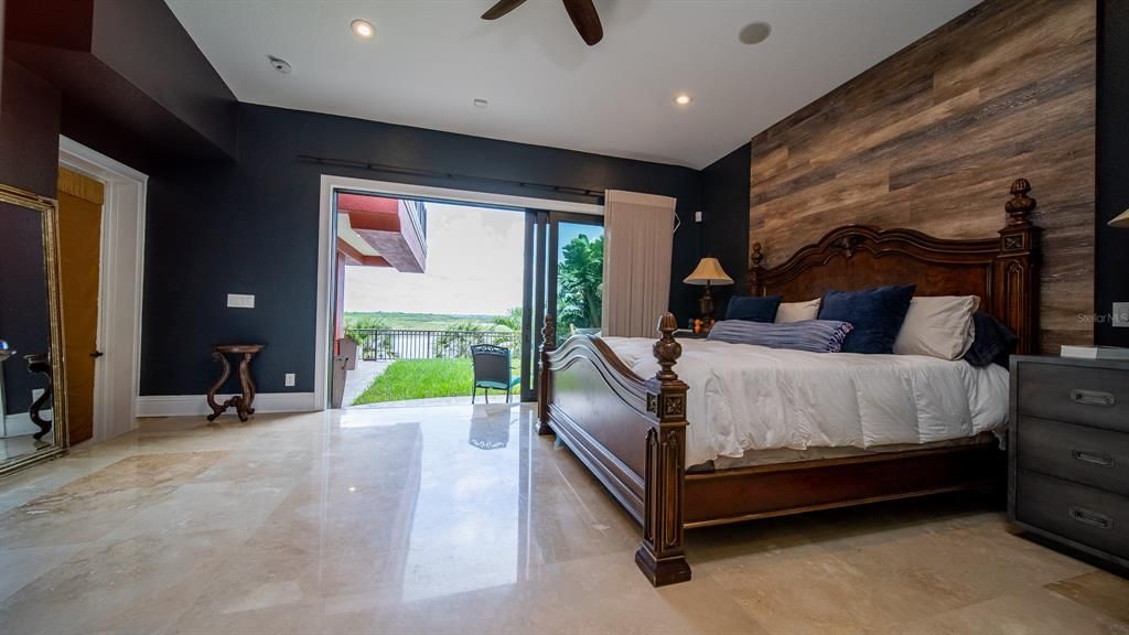 Master Suite with elevated porch and lawn