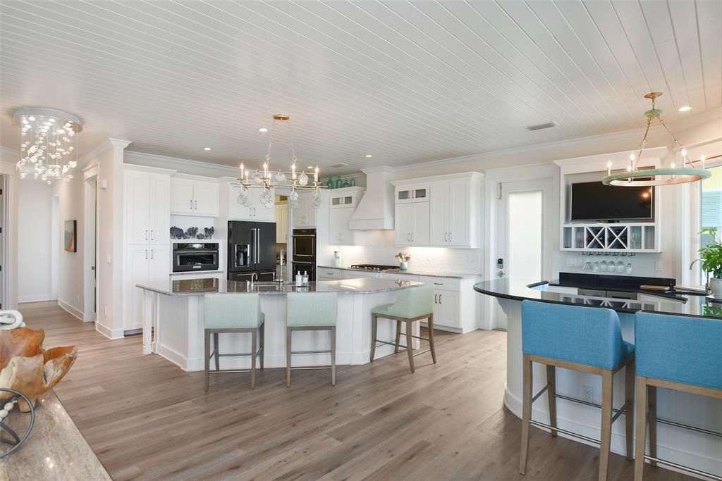 Kitchen and Bar/Dining areas on Main Level