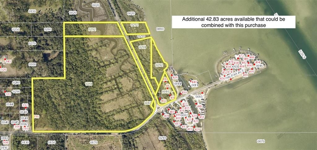 Additional 42.83 acres available that could be combined with this purchase