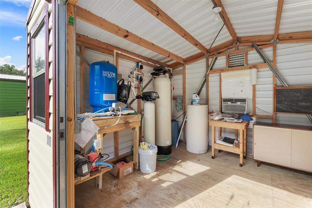 Lark water treatment shed