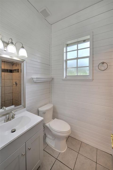 In-law cottage bath with walk-in shower.