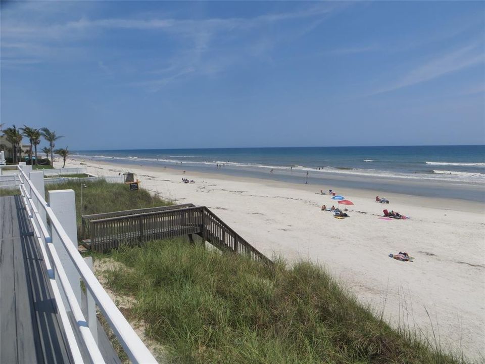 view of beach facing east