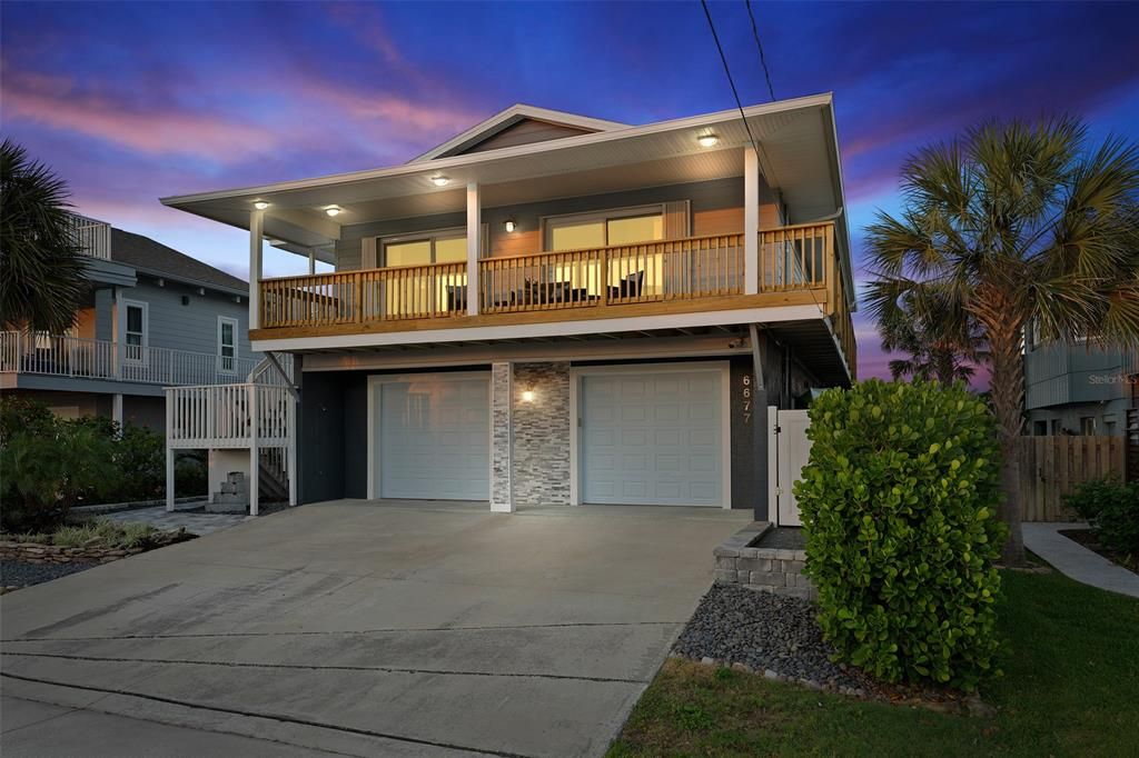 FRONT OF 6677 ENGRAM ROAD. NOTE THE BRAND NEW DECK AND RAILING...