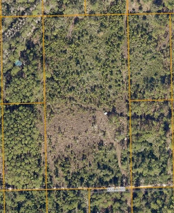 Entire 5-acre parcel. Note well house in center approximately 100-feet from east property line