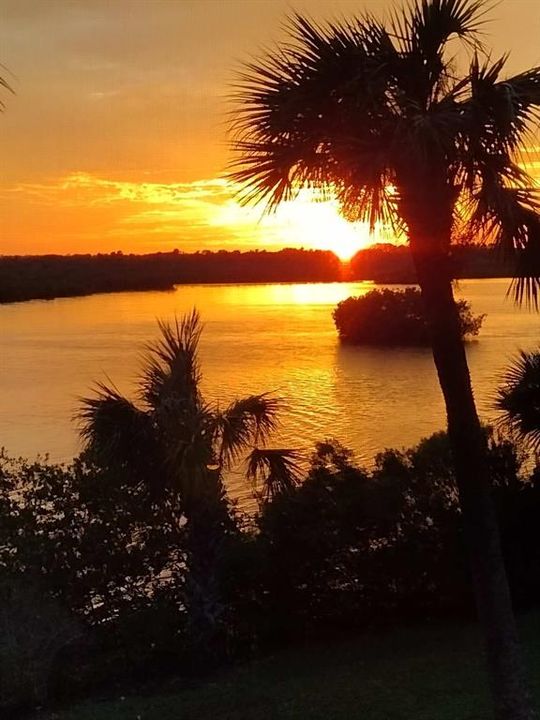 Sunset from porch