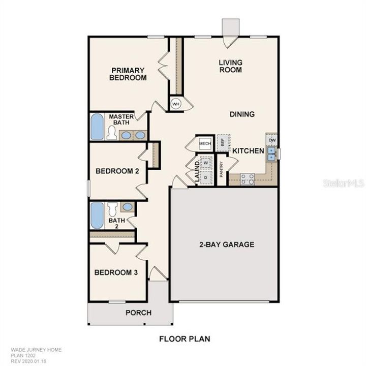 Active With Contract: $293,990 (3 beds, 2 baths, 1246 Square Feet)