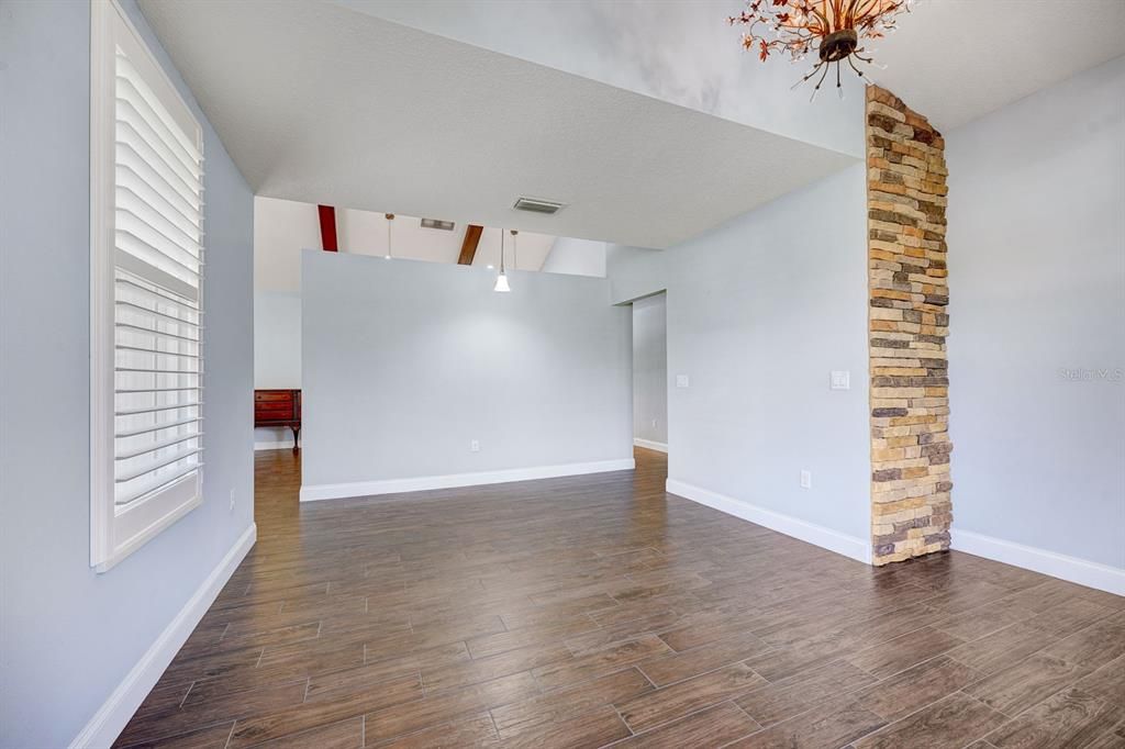 Foyer-receiving area just inside the front door.  14'5 X18'2