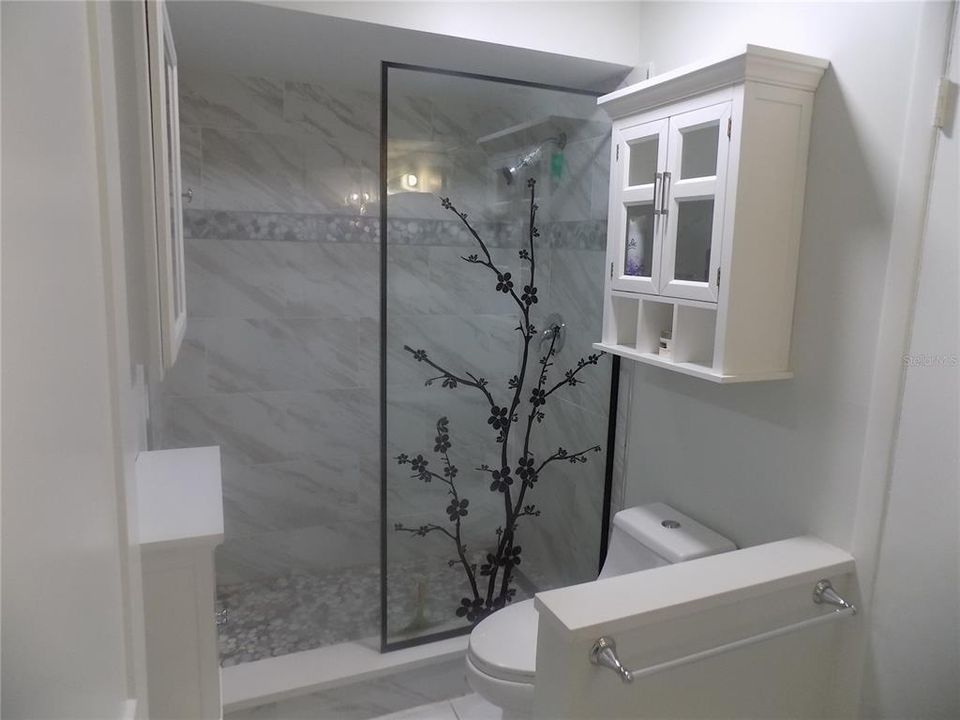 Lovely Remodeled shower & Bathroom.