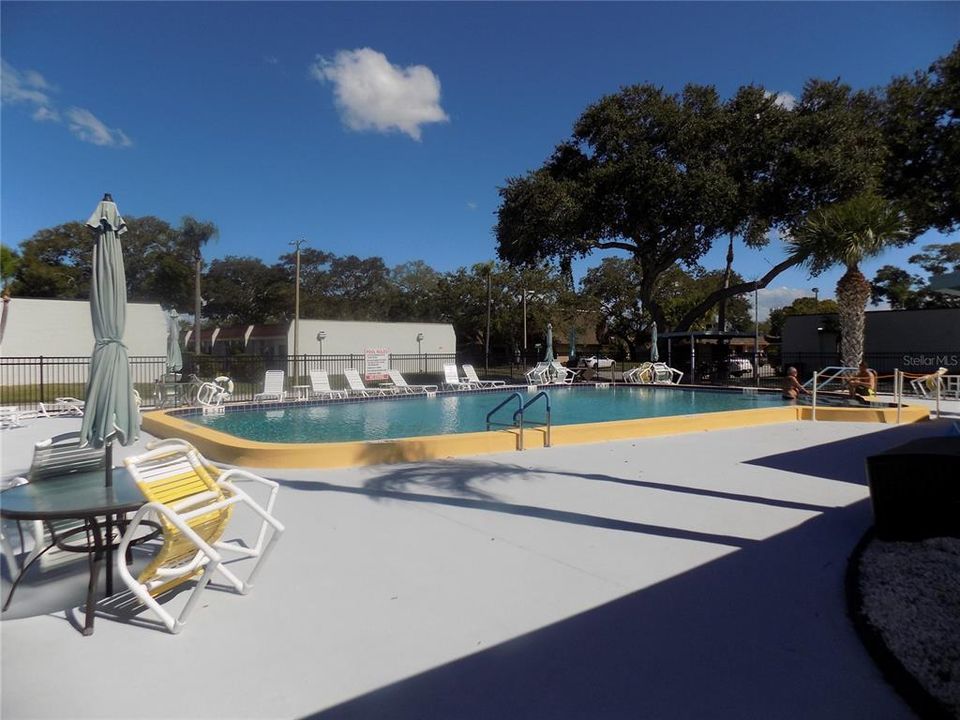 Inviting Heated Pool and Sunning areas.