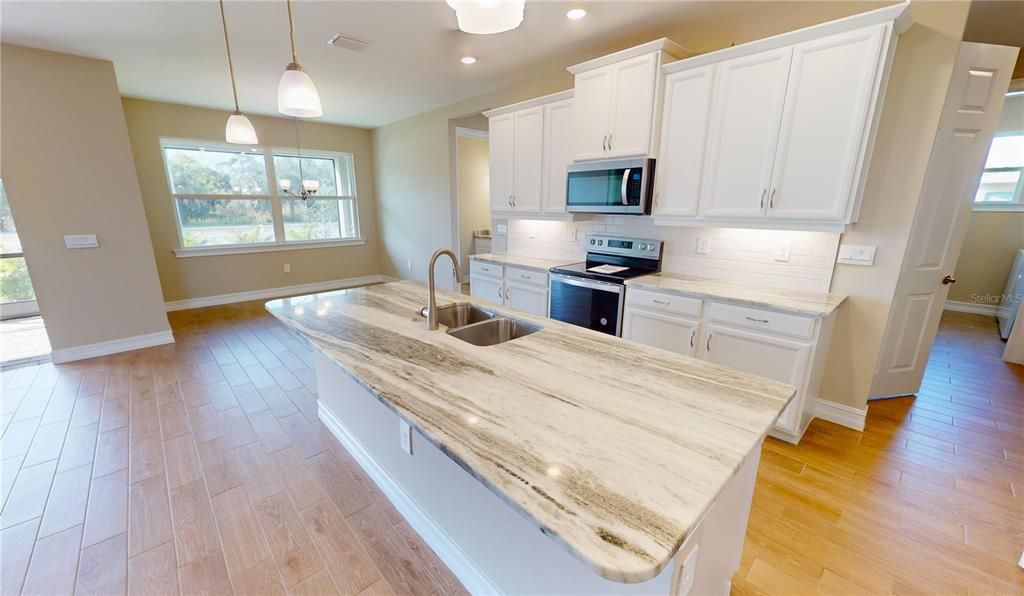 Kitchen and dining area