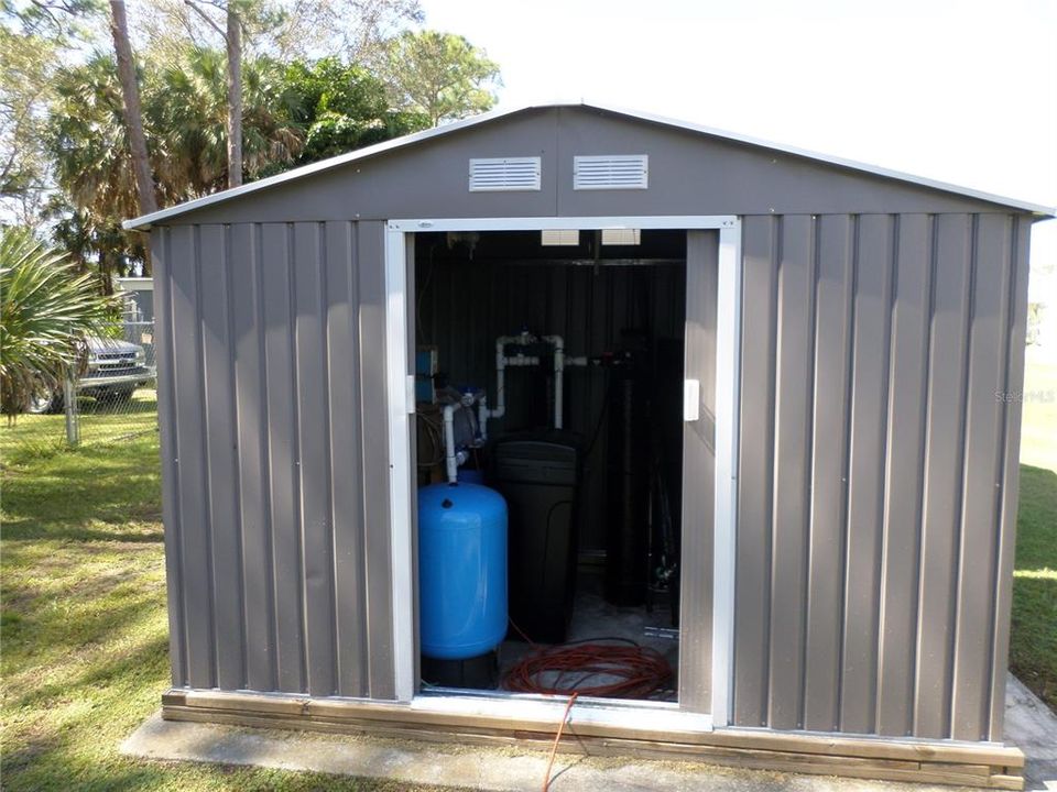 NEW SHED FOR WATER SYSTEM 1&1/2 YR OLD