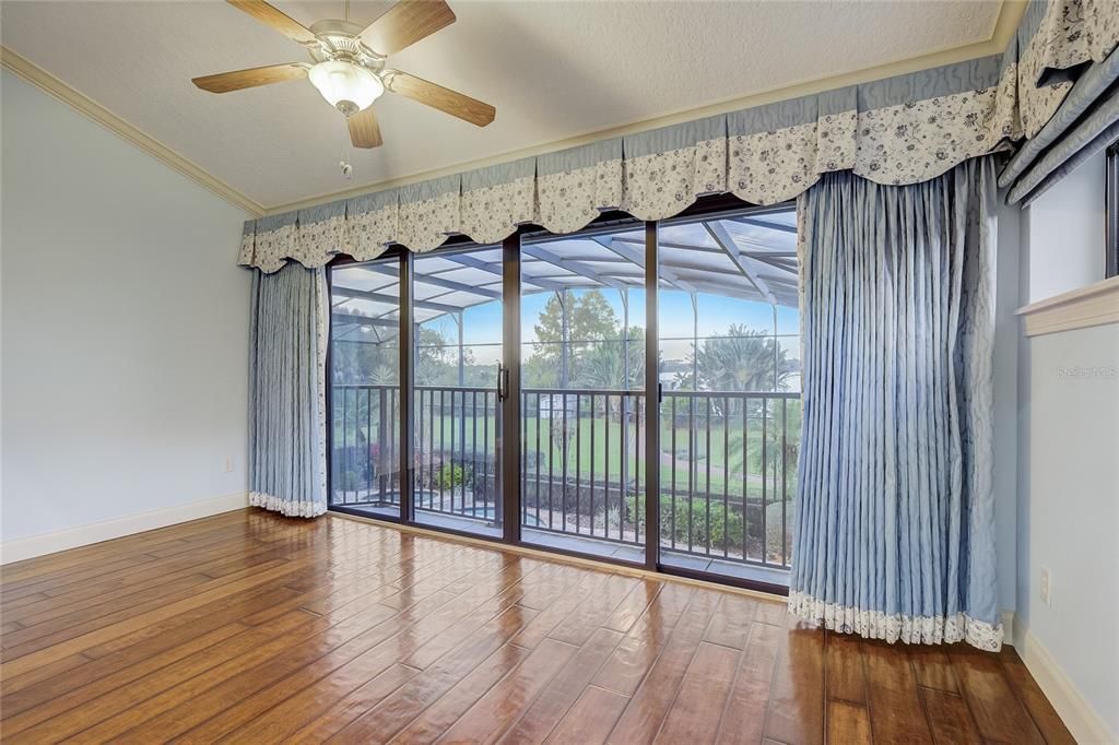 Master bedroom with view