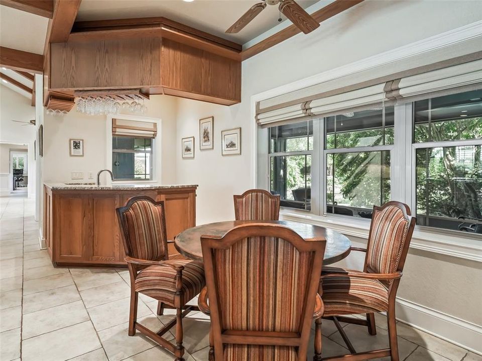 Wet Bar area w/ beverage cooler