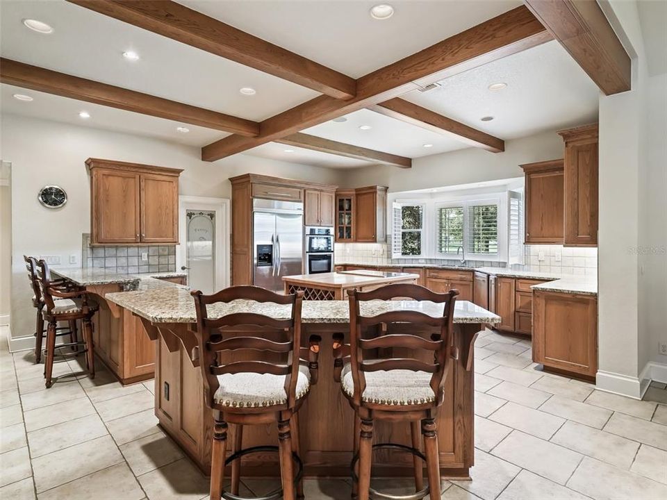 Overview of Kitchen, large pantry left of refrigerator