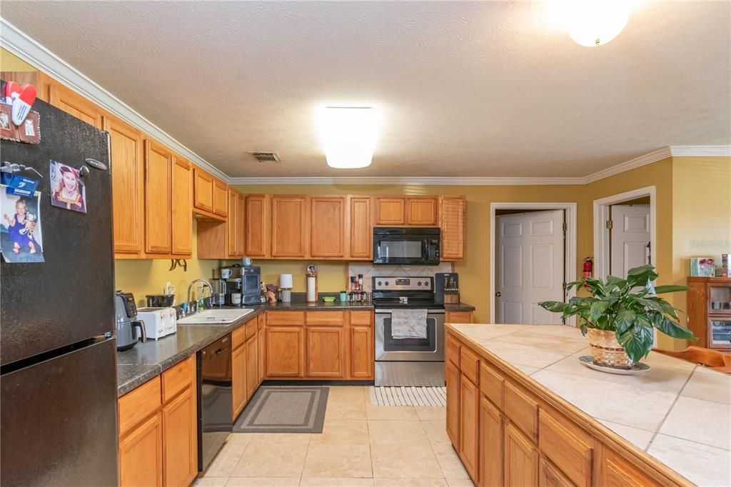 Kitchen in barn apartment