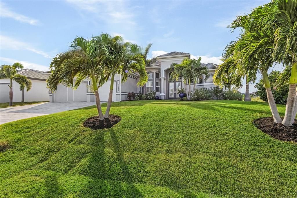 Beautifully landscaped with irrigation