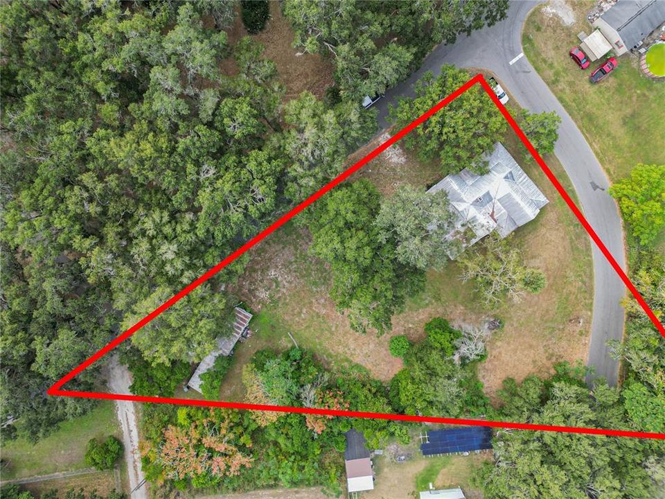 Aerial View - Property Line