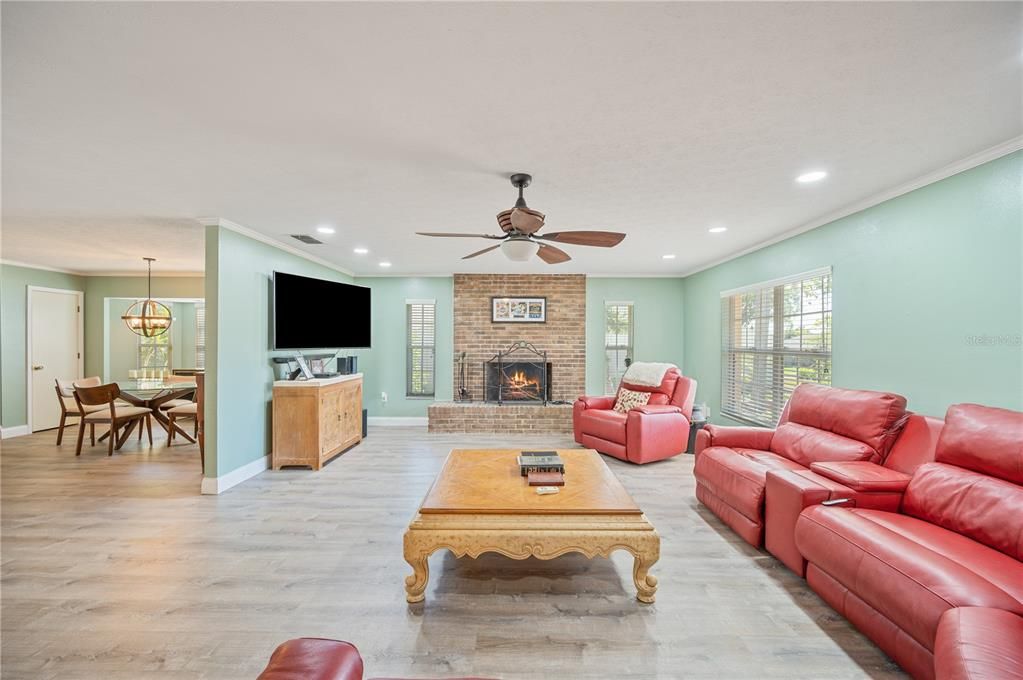 Living Room with Fire Place.