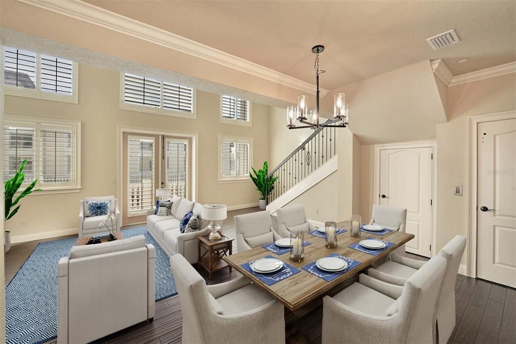 Bright, open floor plan with the perfect flow for entertaining.