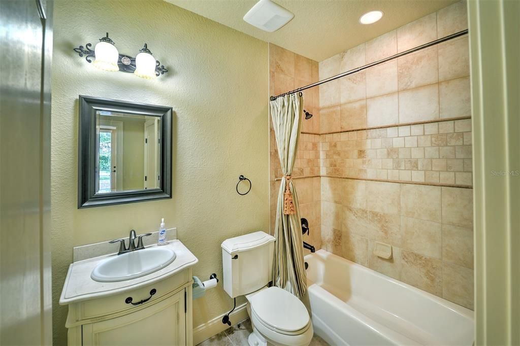 Lower level full bathroom.