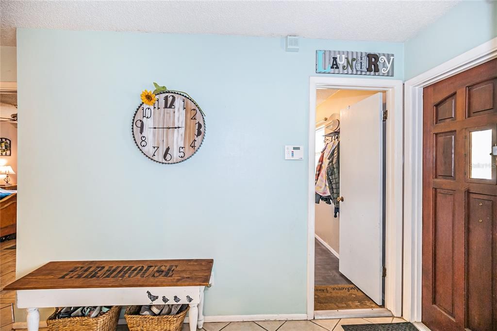 from foyer entry to laundry