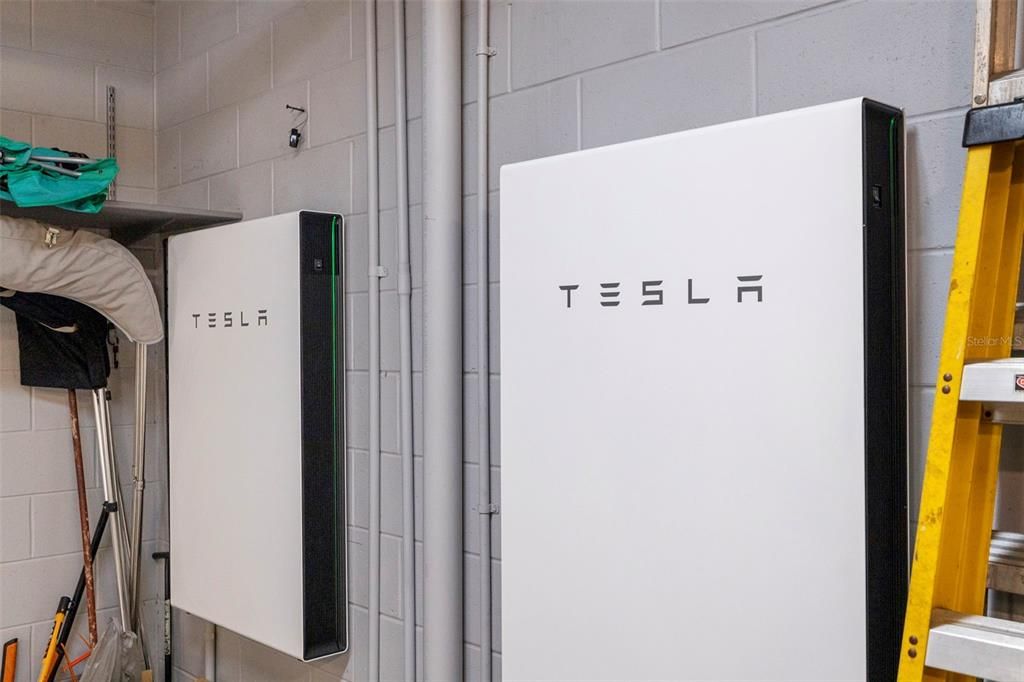 2 Tesla Solar back-up batteries