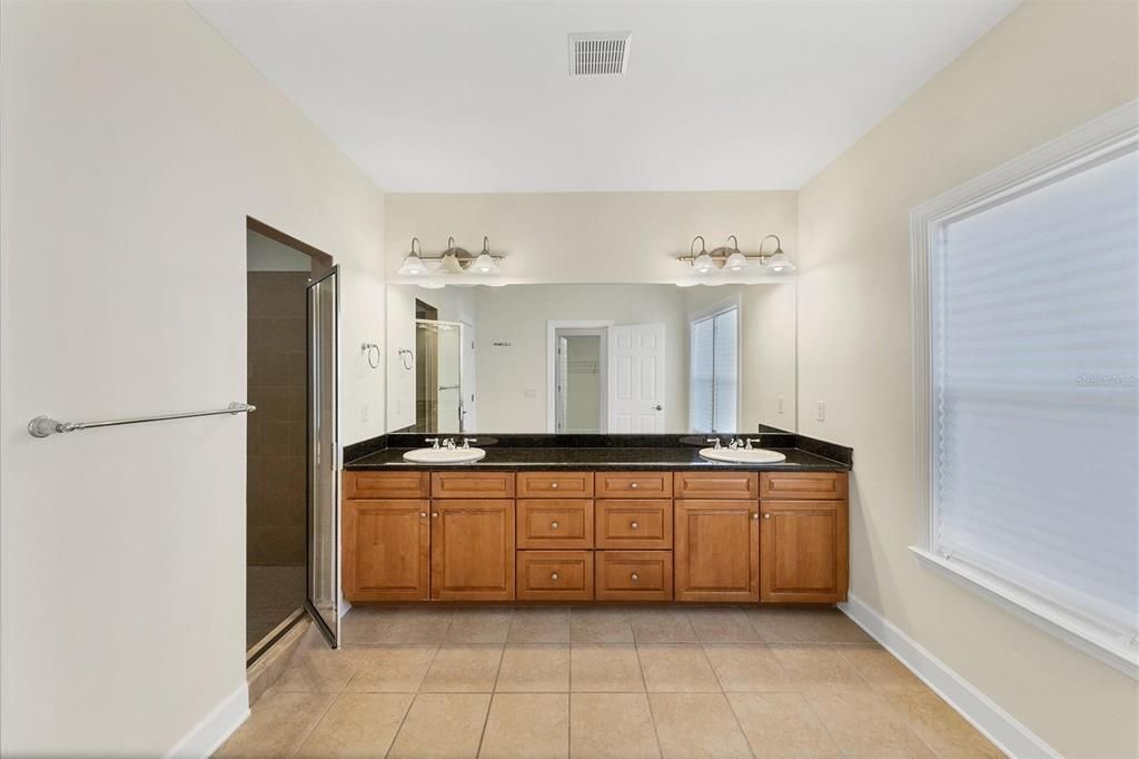 Master Bath with Dual Sinks!