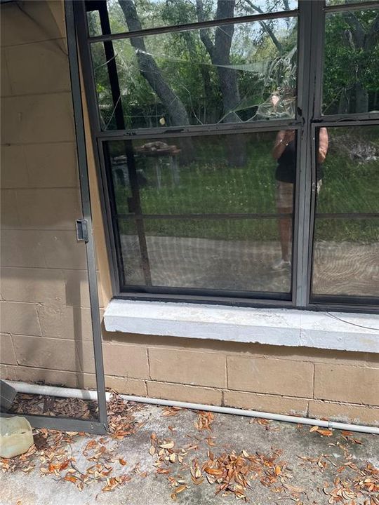 Broken Window Pane