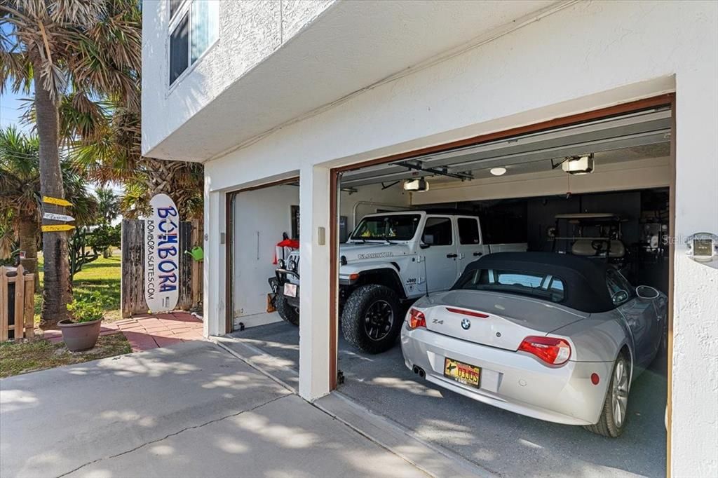 Two car garage