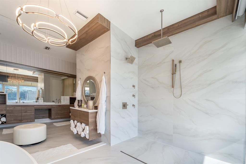 Fully renovated master bathroom