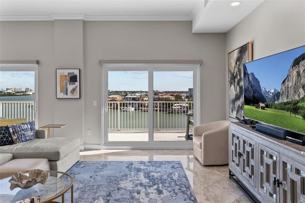 FAMILY ROOM VIEW WITH BALCONY