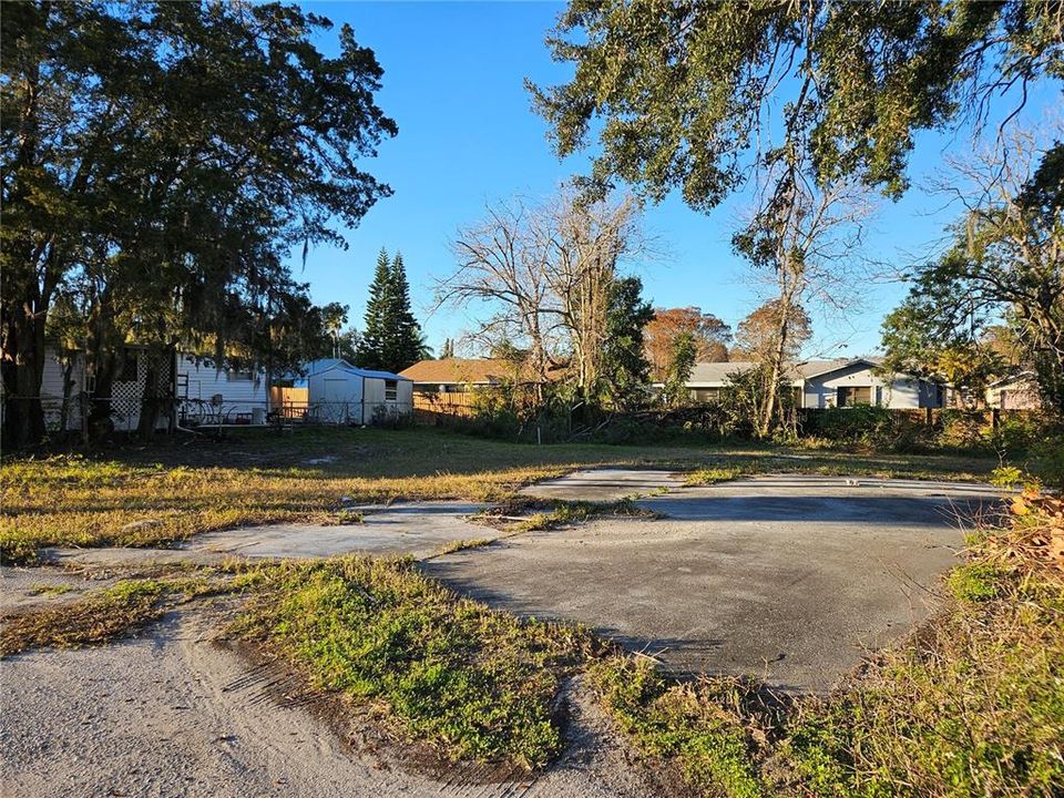 Cement Pad from previous Mobile Home