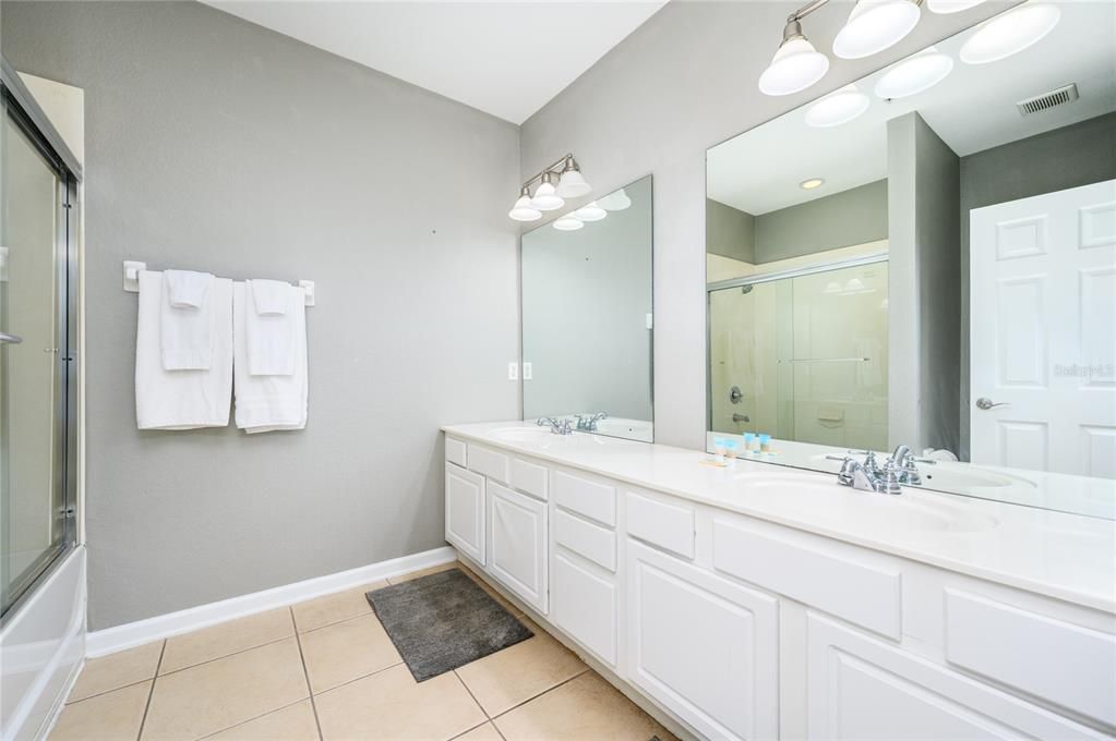 3rd floor - master bathroom with dual sinks