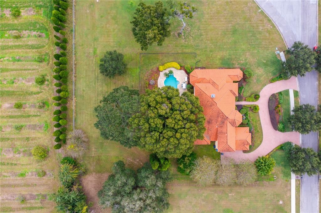 Aerial view of estate