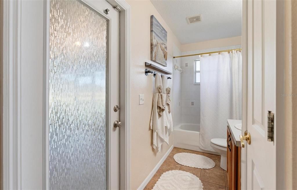 2nd Bathroom also has exterior door to Back Porch and Pool!
